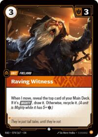 Raving Witness #074/167