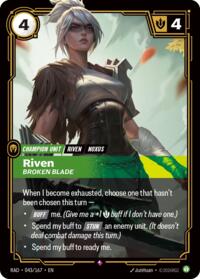 Riven, Broken Blade #043/167