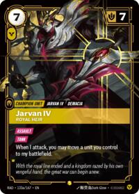 Jarvan IV, Royal Heir (Alternate Art) #133a/167