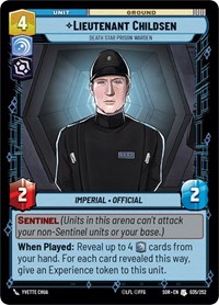 Lieutenant Childsen - Death Star Prison Warden #035/252