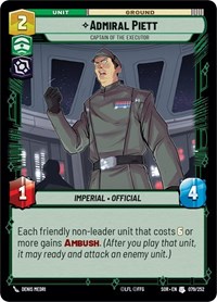 Admiral Piett - Captain of the Executor #079/252