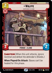 Wolffe - Suspicious Veteran #160/252