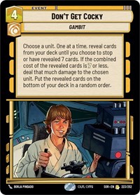 Don't Get Cocky #223/252