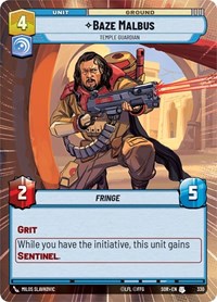 Baze Malbus - Temple Guardian (Hyperspace) #330
