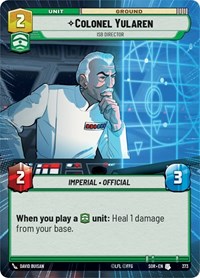 Colonel Yularen - ISB Director (Hyperspace) #373