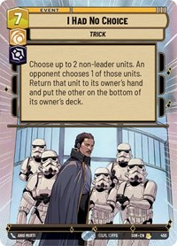 I Had No Choice (Hyperspace) #450
