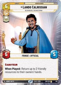 Lando Calrissian - Responsible Businessman (Hyperspace) #459