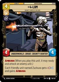 4-LOM - Bounty Hunter for Hire #188/262