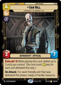 San Hill - Chairman of the Banking Clan #186/257