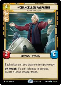 Chancellor Palpatine - Wartime Chancellor #203/257