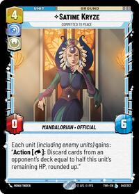 Satine Kryze - Committed to Peace #047/257
