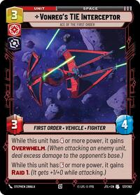 Vonreg's TIE Interceptor - Ace of the First Order #137/262