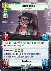 Nien Nunb - Loyal Co-Pilot (Hyperspace Foil) #827