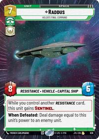 Raddus - Holdo's Final Command (Hyperspace Foil) #838