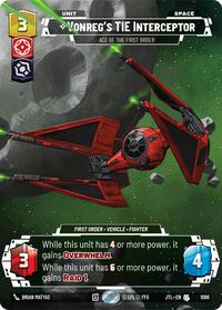 Vonreg's TIE Interceptor - Ace of the First Order (Prestige Foil) #1066