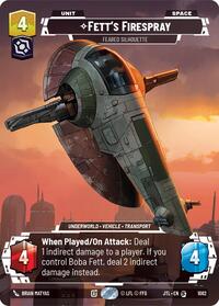 Fett's Firespray - Feared Silhouette (Prestige Foil) #1082