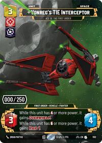Vonreg's TIE Interceptor - Ace of the First Order (Serialized) #1102