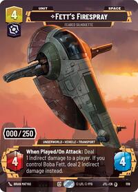 Fett's Firespray - Feared Silhouette (Serialized) #1118