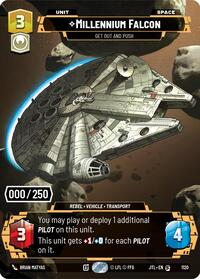 Millennium Falcon - Get Out And Push (Serialized) #1120