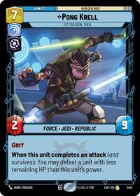 Pong Krell - It's Treason, Then (Foil) #540