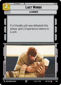 Last Words (Foil) #765