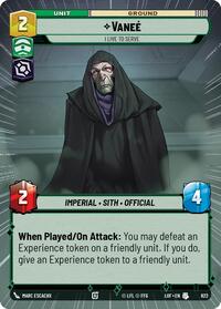 Vanee - I Live to Serve (Hyperspace Foil) #822