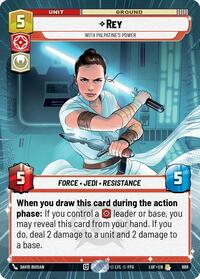 Rey - With Palpatine's Power (Hyperspace Foil) #888