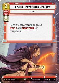 Focus Determines Reality (Hyperspace Foil) #892