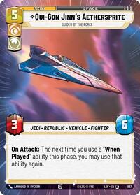 Qui-Gon Jinn's Aethersprite - Guided by the Force (Hyperspace Foil) #937