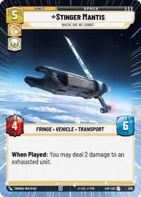 Stinger Mantis - Where Are We Going? (Hyperspace Foil) #938