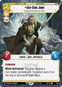 Qui-Gon Jinn - The Negotiations Will Be Short (Hyperspace Foil) #940