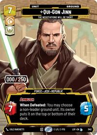 Qui-Gon Jinn - The Negotiations Will Be Short (Serialized) #1143