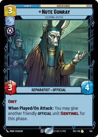 Nute Gunray - Escaping Justice (Foil) #541