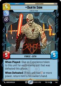 Darth Sion - Lord of Pain (Foil) #545