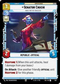 Senator Chuchi - Voice for the Voiceless (Foil) #555
