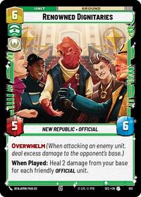 Renowned Dignitaries (Foil) #612