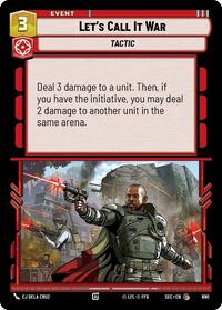 Let's Call It War (Foil) #690