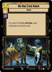 No One Ever Knew (Foil) #706