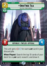 Orn Free Taa - Political Power Broker (Hyperspace) #376