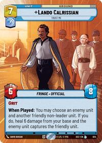 Lando Calrissian - Trust Me (Hyperspace Foil) #824