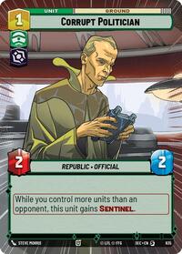 Corrupt Politician (Hyperspace Foil) #835