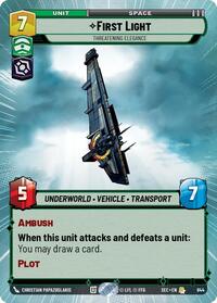 First Light - Threatening Elegance (Hyperspace Foil) #844