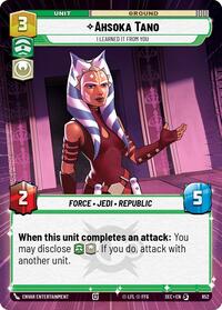 Ahsoka Tano - I Learned It from You (Hyperspace Foil) #852