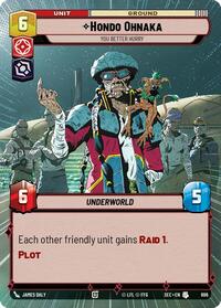 Hondo Ohnaka - You Better Hurry (Hyperspace Foil) #896