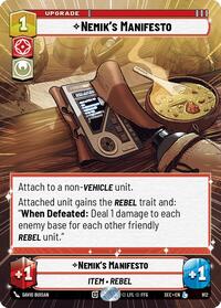 Nemik's Manifesto (Hyperspace Foil) #912