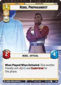 Rebel Propagandist (Hyperspace Foil) #958
