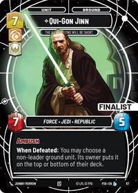 Qui-Gon Jinn - The Negotiations Will Be Short (Finalist) #67