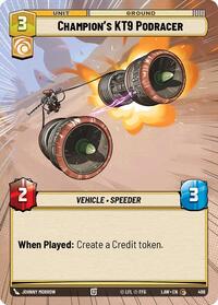 Champion's KT-9 Podracer (Hyperspace) #496