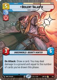 Beilert Valance - Target: Vader (Hyperspace Foil) #553