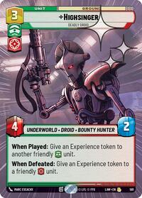 Highsinger - Deadly Droid (Hyperspace Foil) #561